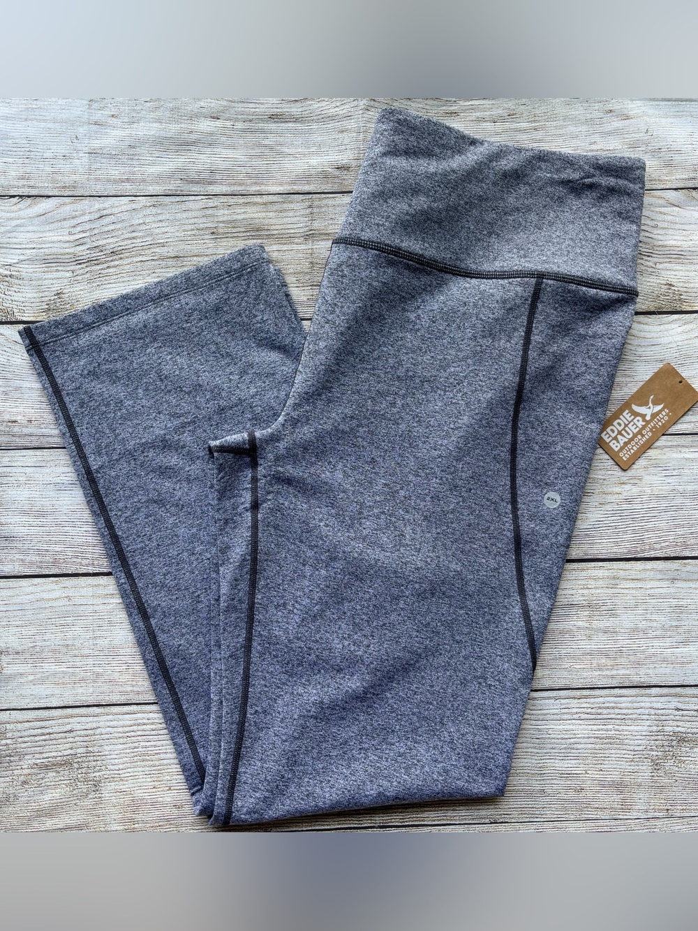 Eddie Bauer Women's Crossover Trail Fleece-Lined Pants black/white size XXL, NWT